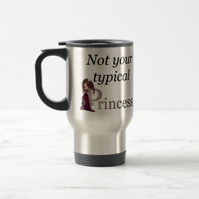 Térmica Não sua princesa típica caneca de viagem… Estilo (Esquerda)