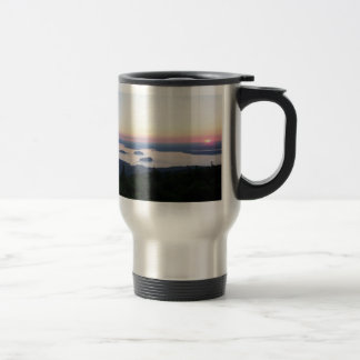 Térmica Nascer do sol na caneca de Tracel da montanha do