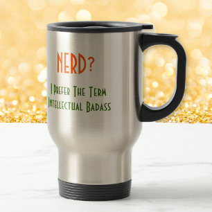 Térmica Nerd?.. Badass Intelectual Caneca Divertida para