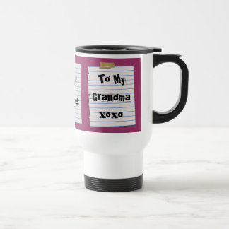 Térmica Notas do amor para a caneca da avó