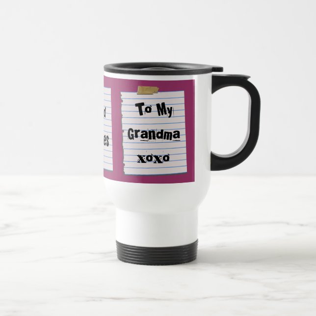 Térmica Notas do amor para a caneca da avó (Direita)