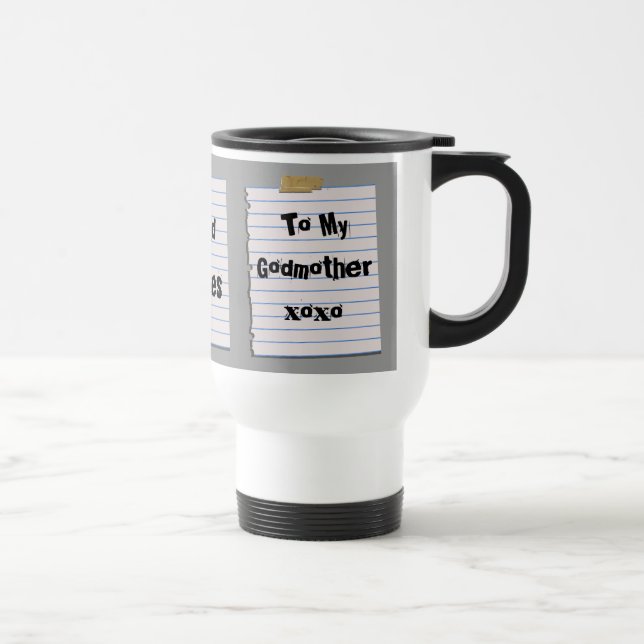 Térmica Notas do amor para a caneca da madrinha (Direita)