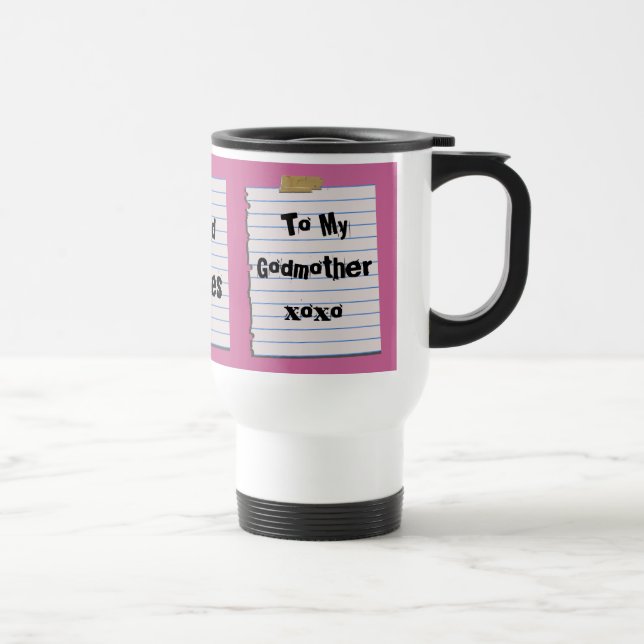 Térmica Notas do amor para a caneca da madrinha (Direita)