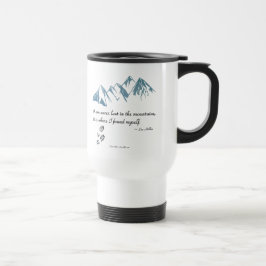 Térmica Nunca me perco nas montanhas, é... Caneca