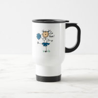 O azul vai caneca do cheerleader da equipe