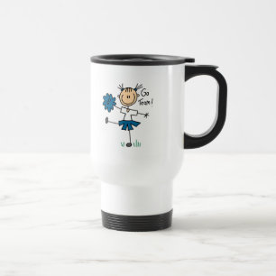 Térmica O azul vai caneca do cheerleader da equipe