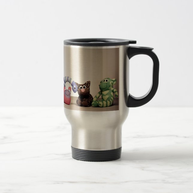 Térmica O macaco e os amigos da peúga isolaram a caneca de (Direita)