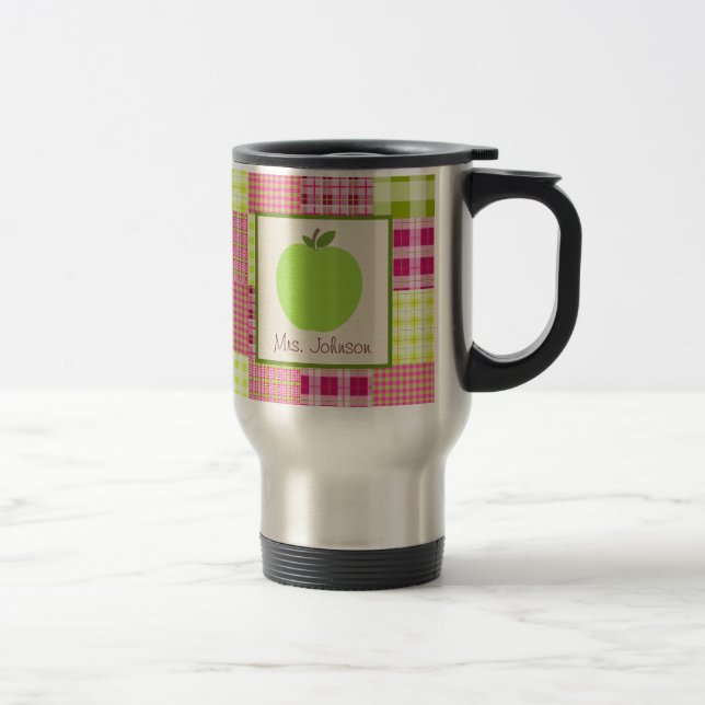 Térmica O verde Apple Madras da caneca do professor (Direita)