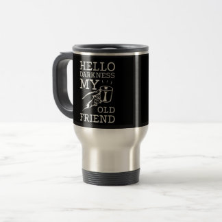 Térmica Olá Escuridão Meu Velho Amigo Caneca de Café de Vi