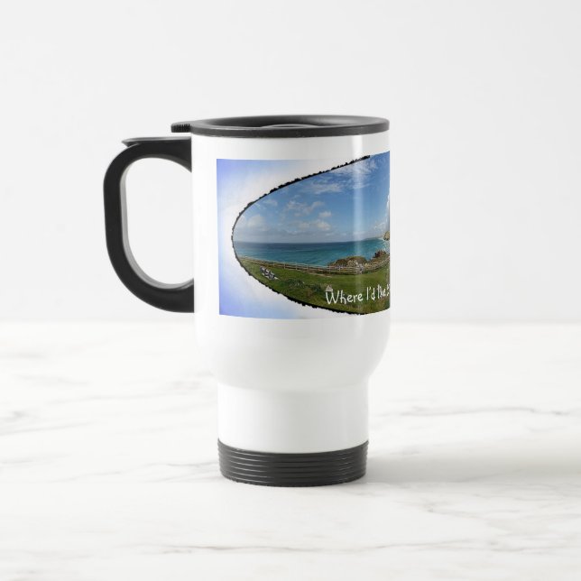 Térmica Onde eu gostaria de estar bebendo minha caneca de  (Esquerda)