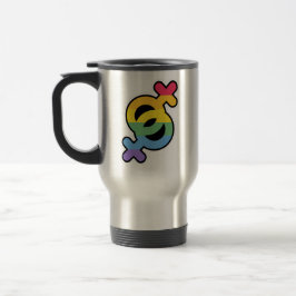 Térmica Orgulho LGBT+. Arco-íris. Caneca