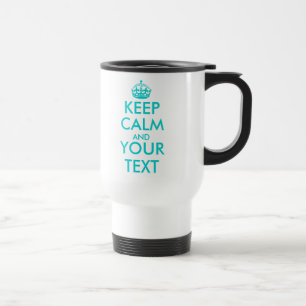 Térmica Personalizável Mantenha a calma e a caneca de via