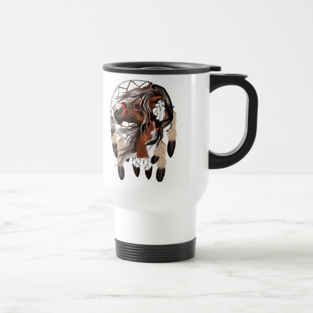 Térmica Pinte a caneca de Dreamcatcher do cavalo (Direita)