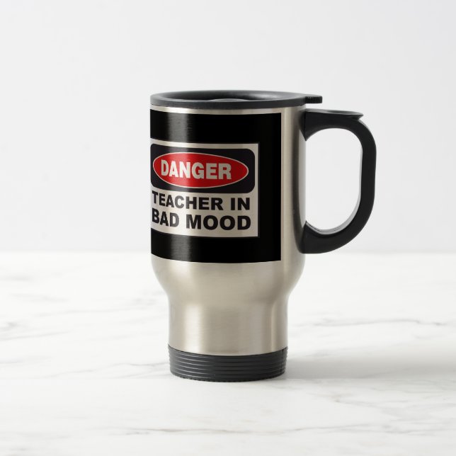 Térmica Professor na caneca má do humor (Direita)