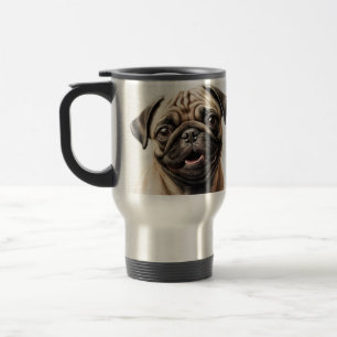 Térmica Pug cão amante caneca mãozinha