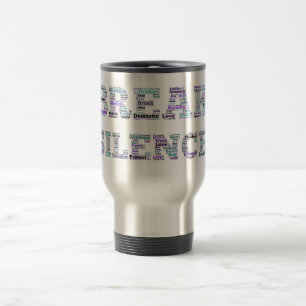 Térmica Ruptura da violência doméstica a caneca de viage