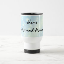 Sereia Mama design Caneca de viagem.