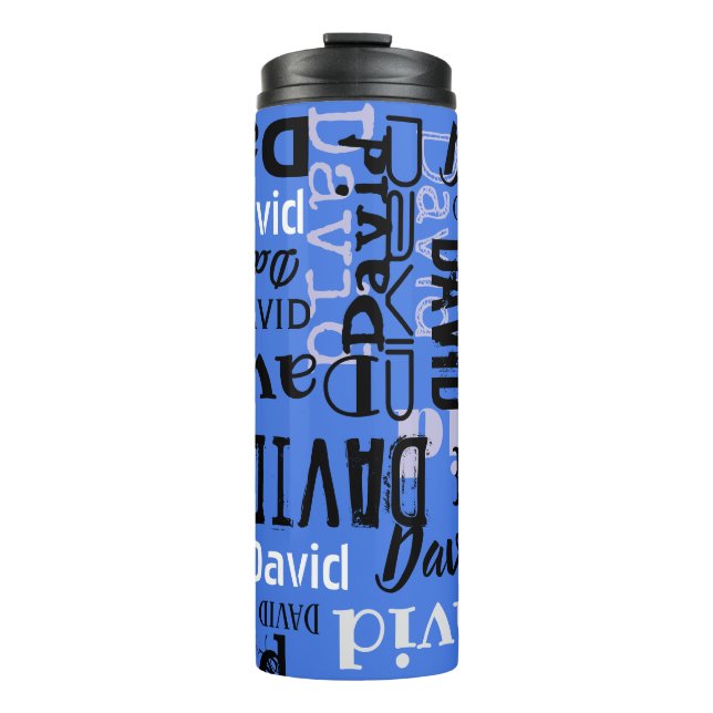 Térmica Seu NOME Drinkware de Garrafa de Água Personalizáv (Frente)