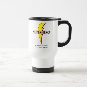 Térmica Super-herói engraçado do humor da caneca de viag