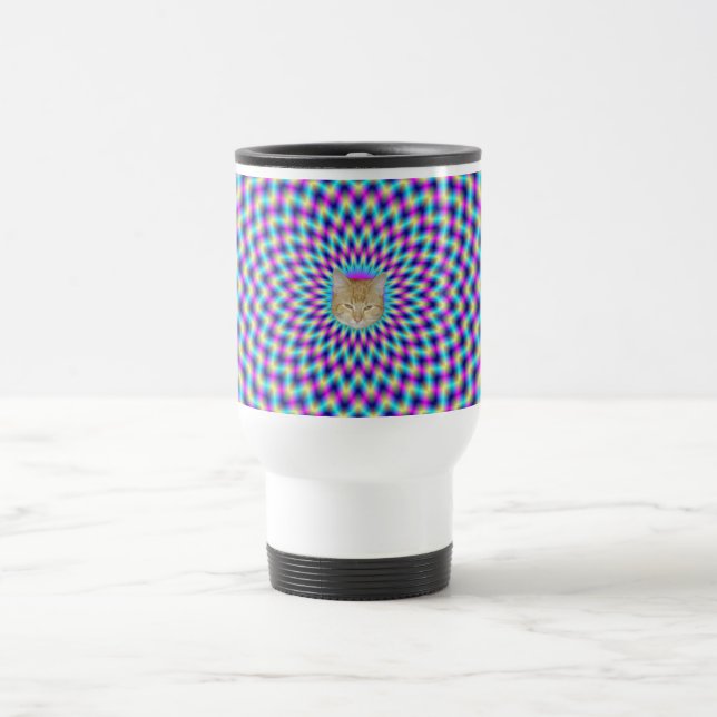 Térmica Trava da caneca em azul e rosa (Centro)