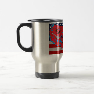 Térmica Trump na caneca do Burger and County Flipper