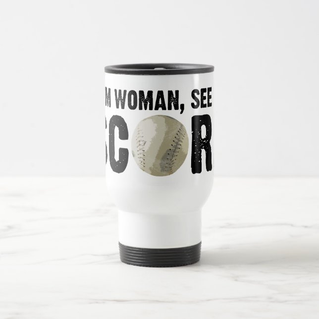 Térmica Veja-me marc - a caneca do softball (Centro)