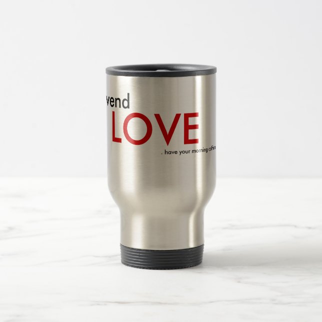 Térmica . vend o AMOR. caneca de café (Centro)