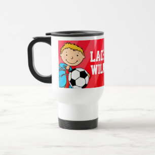 Térmica Vermelho da caneca do nome do treinamento do