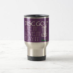 Térmica Viva, ama-a, caneca de café de golfe de disco