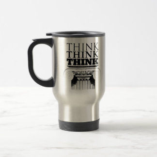 Térmica Viva e Deixe Viver + Pense AA slogan caneca de via