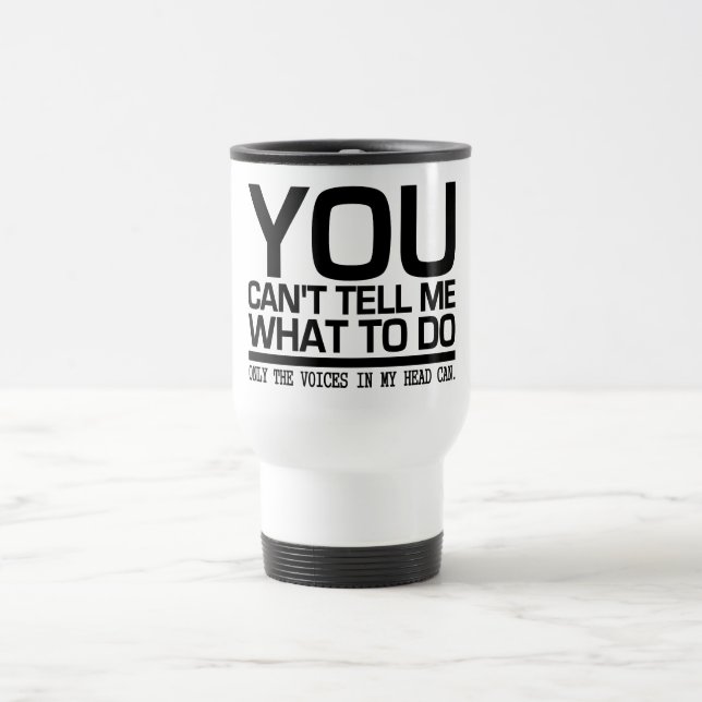 Térmica VOZES em MINHA caneca PRINCIPAL - escolha o estilo (Centro)