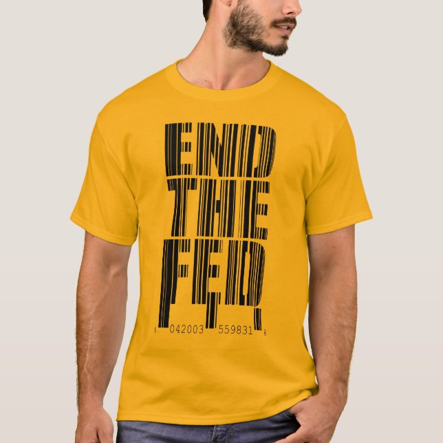 Termine a camisa do design do código de barras de (Frente)