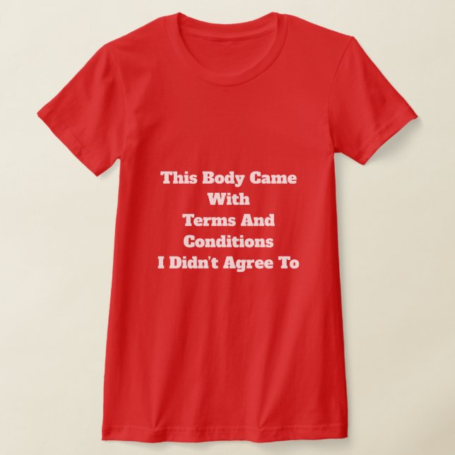 Termos e Condições Camiseta (Postura )
