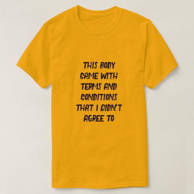 Termos e condições T-Shirt (Frente do Design)