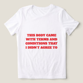 Termos e condições T-Shirt