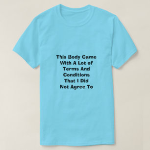Termos e condições T-Shirt