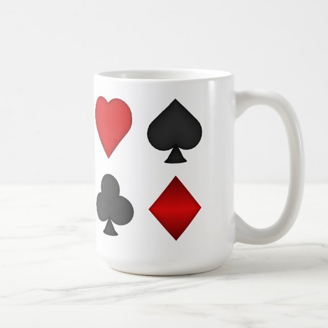 ternos do cartão de jogo 3D - caneca de café #2 (Direita)