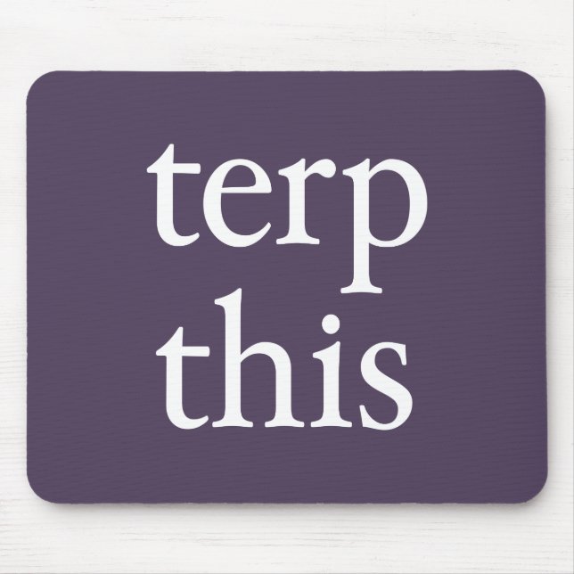 Terp este Mousepad escuro (Frente)