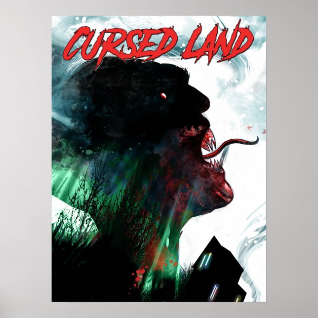 Terra amaldiçoada, design, poster (Frente)