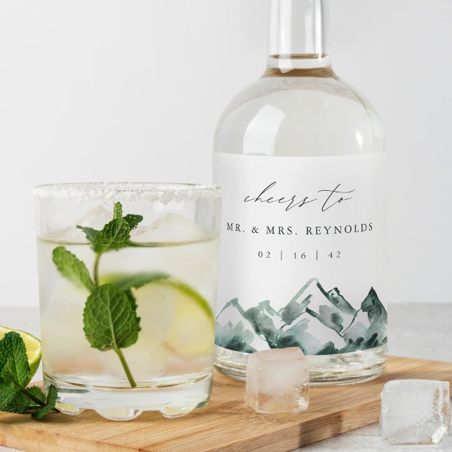 Terra | Casamento de Watercolor Mountain (Criador carregado)