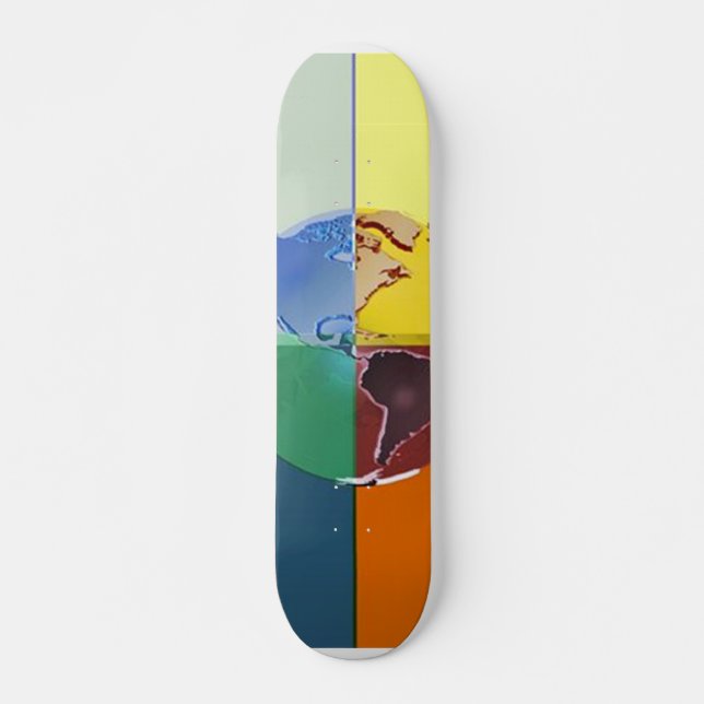 Terra Colorida de Skateboard (Frente)