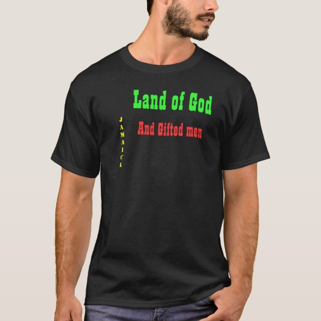 terra de deus e camisetas masculinas talentosas (Frente)