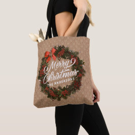 Terra de Natal Personalizada Elegante | Tote Bag