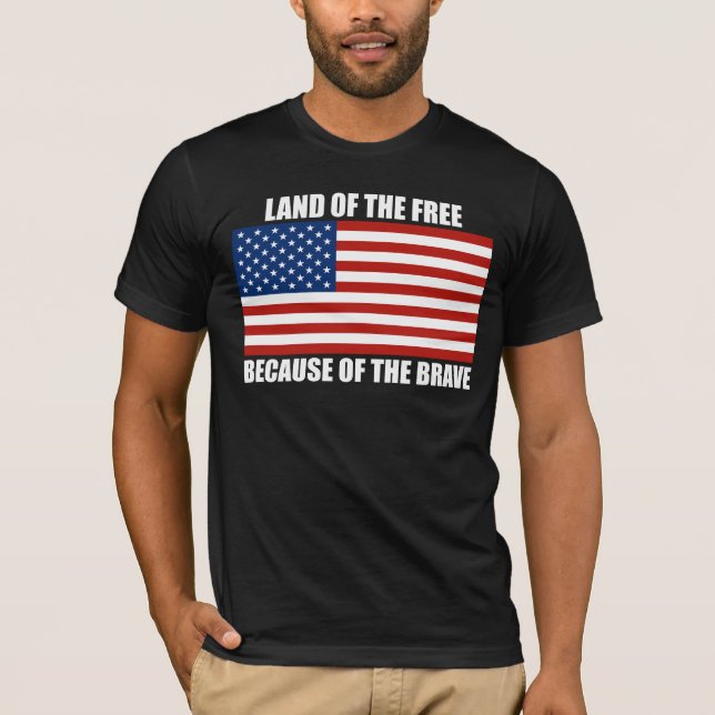 Terra do livre devido ao t-shirt bravo (Frente)