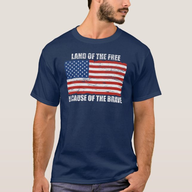 Terra do livre devido ao t-shirt bravo (Frente)