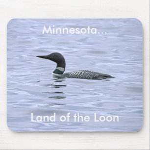 Terra do mergulhão-do-norte Mousepad
