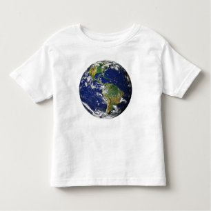 TERRA do PLANETA t-shirt das meninas da criança do