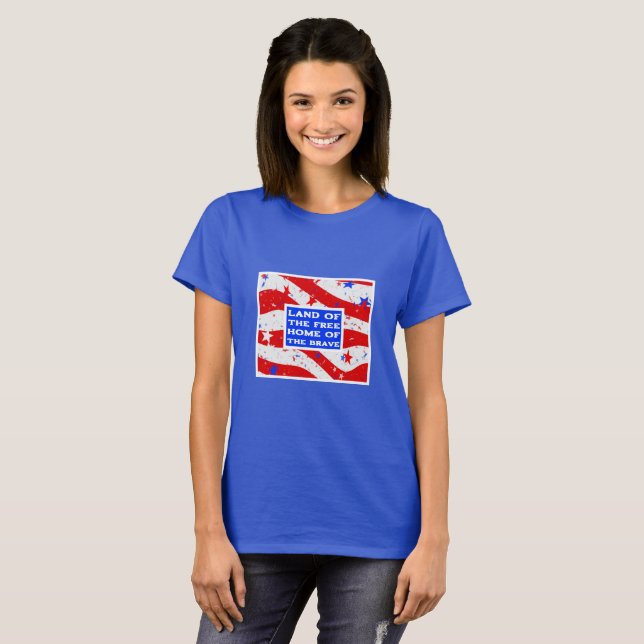 Terra do T-Shirt Livre (escuro) (Frente Completa)