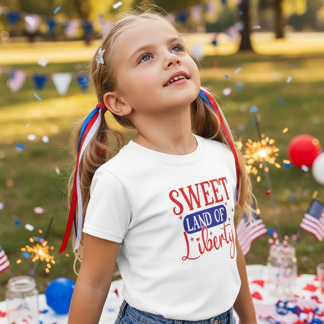 Terra Doce da Liberdade 4 de julho Camisa para Cri (Criador carregado)