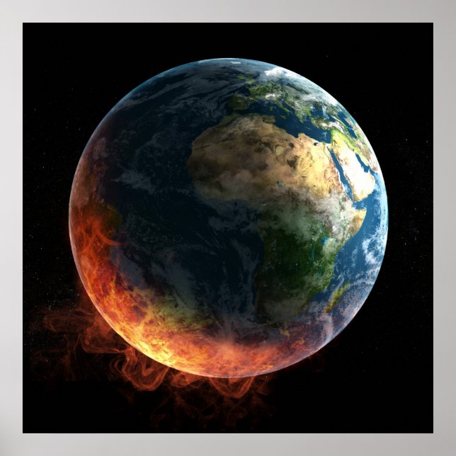 Terra na Poster de Fogo (Frente)